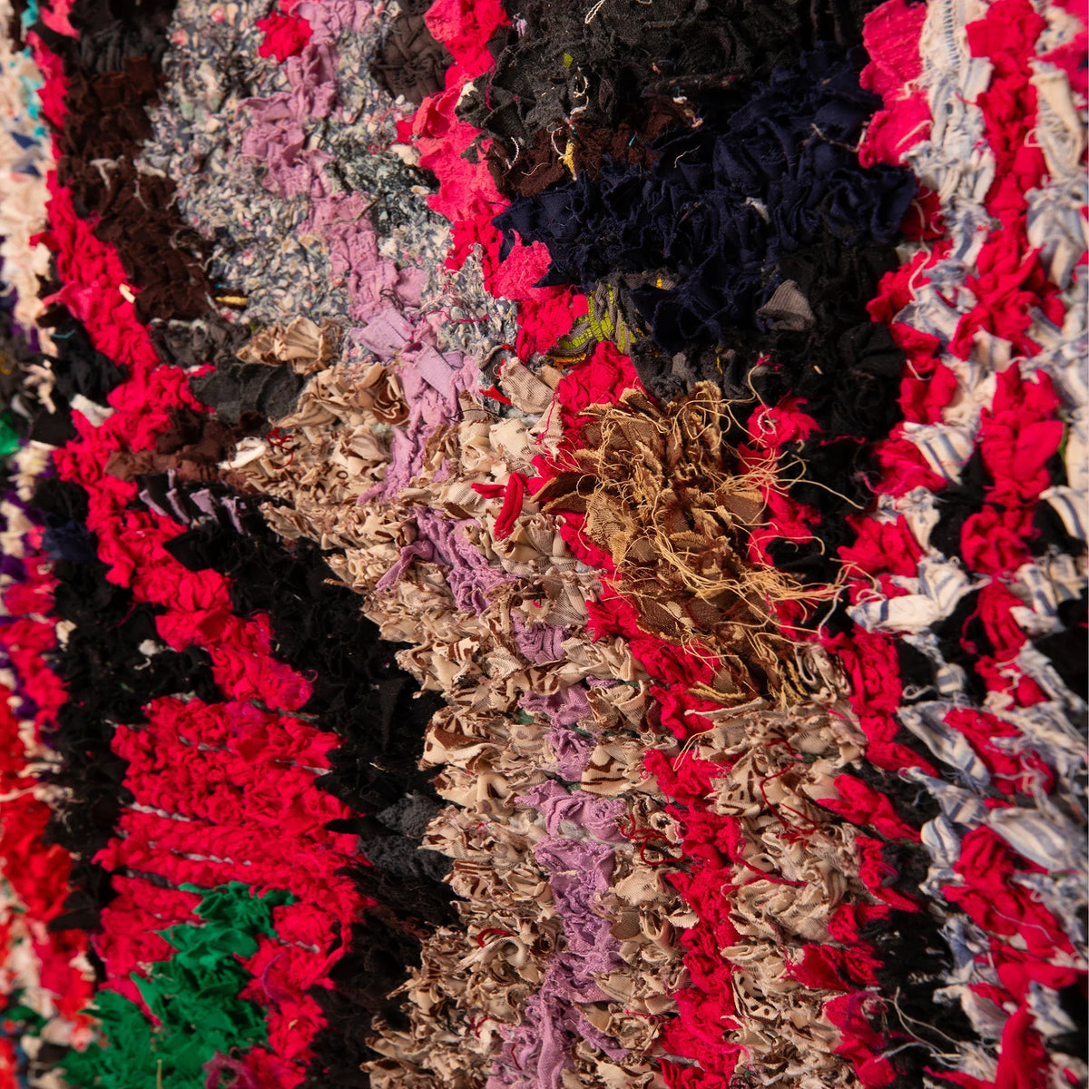 Waves Atlas Rug - Boucherouite - Photo 3